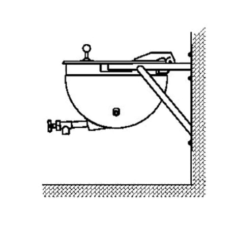 Legion LSWT-100 Stationary Direct Steam Kettle 100-gallon 304 Stainless Steel Liner