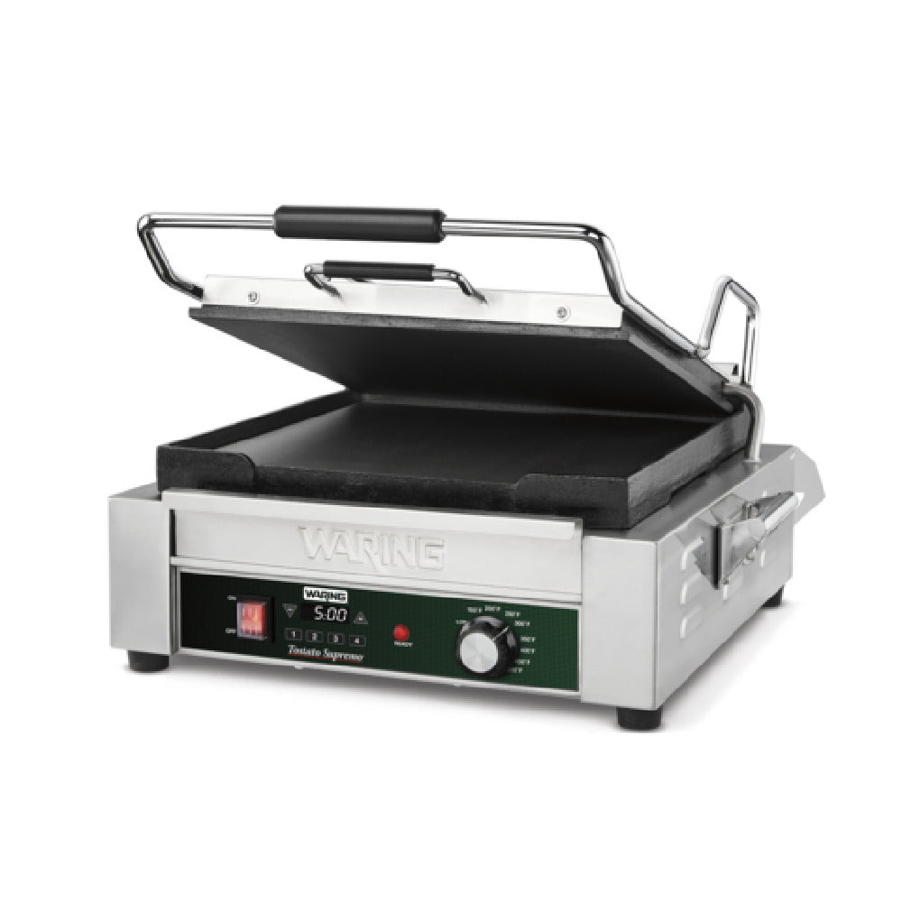Waring WFG275TX Tostato Supremo® Panini Grill Full Size 14” X 14” Flat Cooking Surface