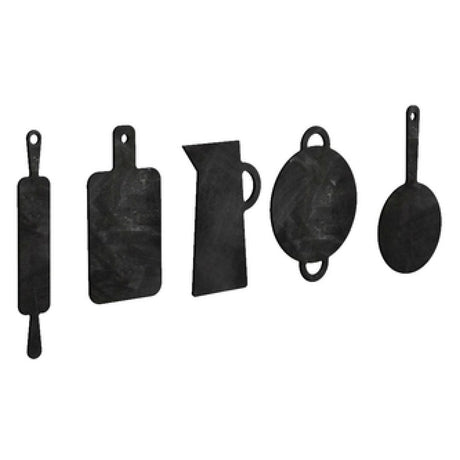 Steelite MGSADDSM0301 Mogogo Buffet Solutions Modular Blackboard Set 5-piece Hanging