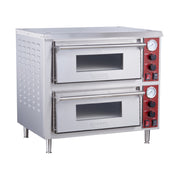 Hubert 122678 - Kratos® Electric Pizza Oven, Countertop, Double Deck