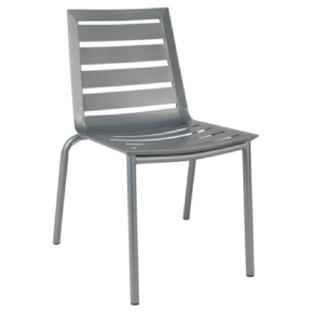 JMC Furniture ZARCO SIDE CHAIR SILVER Zarco Side Chair Outdoor Use Metal Seat & Back