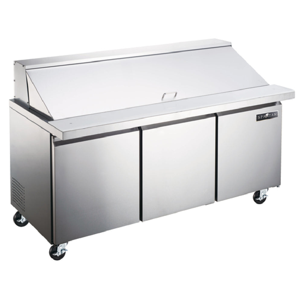 Spartan SST-72-30 Mega Top Sandwich/Salad Prep Unit Three-section