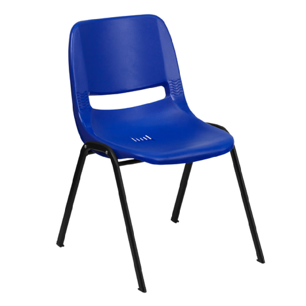 Flash Furniture RUT-EO1-BL-GG Hercules Series Ergonomic Shell Stacking Chair 880 Lb. Weight Capacity