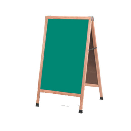 Aarco A-1SG Sidewalk Chalkboard 24"W X 42"H Green Porcelain Board