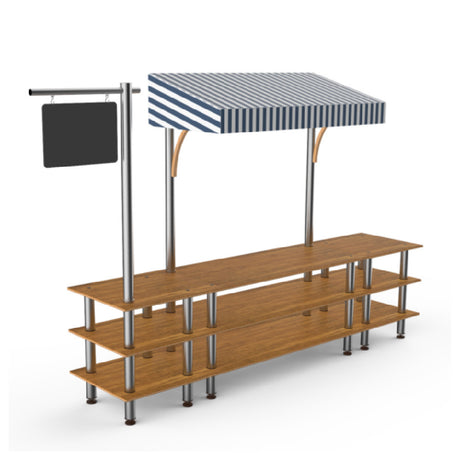 Steelite MGCMLA03BSWF - Bazaar Action Station, 130.0" X 33.0" X 95.5", Modular