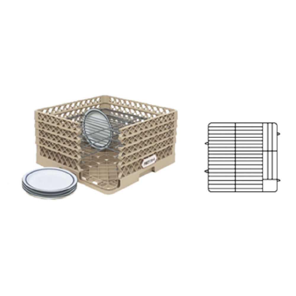 Vollrath PM4407-3-44 Plate Crate® Dishwasher Rack 6" To 7" Dia. (3) Extenders With Wire Dividers