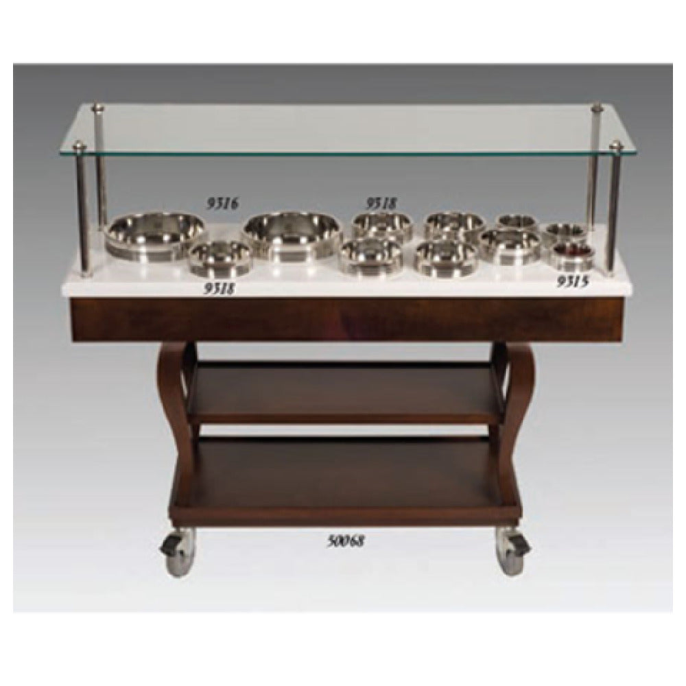 Bon Chef 50068 - Cart, For Cold Wave Bowls, 62" L X 20" W X 52" H