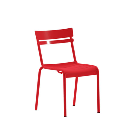 Flash Furniture XU-CH-10318-RED-GG Nash Stack Chair 300 Lb. Weight Capacity Slatted Back And Seat