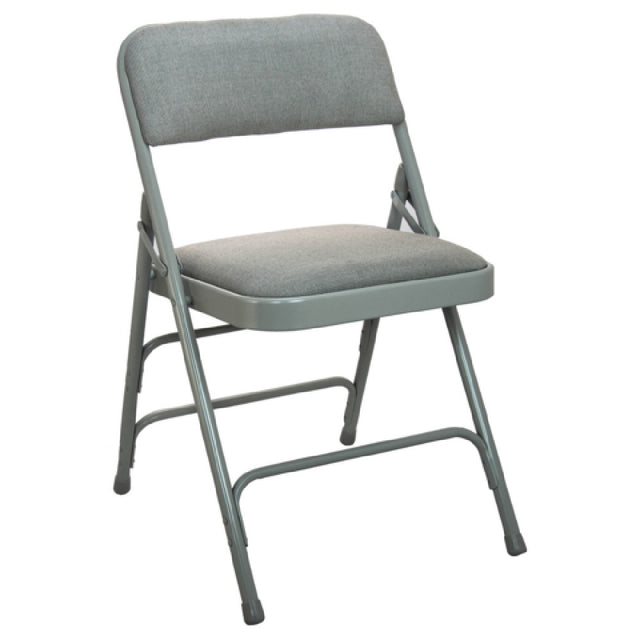 Flash Furniture DPI903F-GG-2 Advantage Folding Chair 300 Lb. Weight Capacity Fabric Upholstered Seat And Back