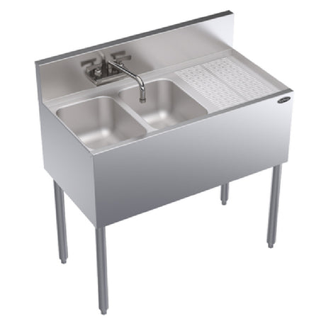 Krowne KR19-32L Royal Series Underbar Sink Unit Two Compartment 36"W X 19"D