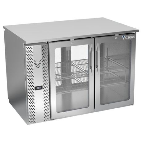 Victory VBB48HC-G-PT-S - Pass-Thru Back Bar Refrigerator, Two-section, 48"W X 32-3/4”D X 34"H