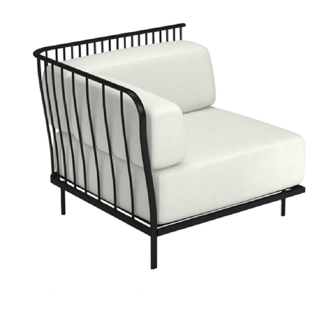 Emuamericas Llc 1083 Cannolè Lounge Left Corner Module Outdoor/indoor Steel Wire Back