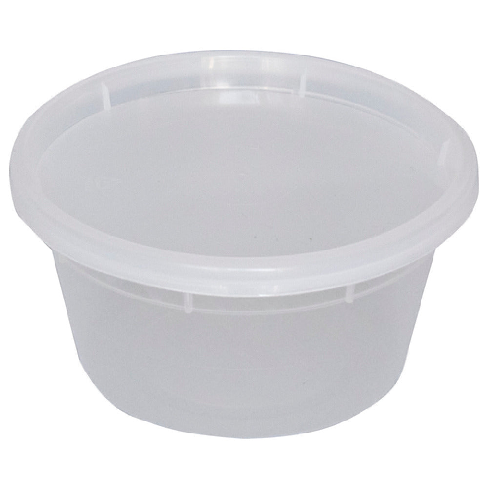 International Tableware TG-PC-12 Soup/Deli Container With Lid Plastic Clear