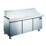 SABA SPS-72-30M Mega-Top Sandwich/Salad Prep Table Three-section 70-3/8" W