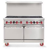 American Range AR-12G-6B-126L-SBR_NAT - Restaurant Range, Gas, 48"