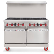 American Range AR-12G-6B-126L-SBR_NAT - Restaurant Range, Gas, 48"