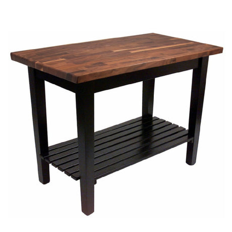 John Boos WAL-C4836-S Blended American Black Walnut Table 48"W X 36"D X 34-3/4"H Overall Size