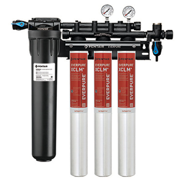 Everpure EV976123 Coldrink 3-XCLM+ Fountain Filtration System 5 Micron Up To 6 Gpm Flow Rate