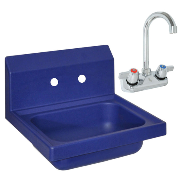 BK Resources APHS-W1410-BPG Antimicrobial Hand Sink 14" Wide X 10" Front-to-back X 5" Deep Bowl