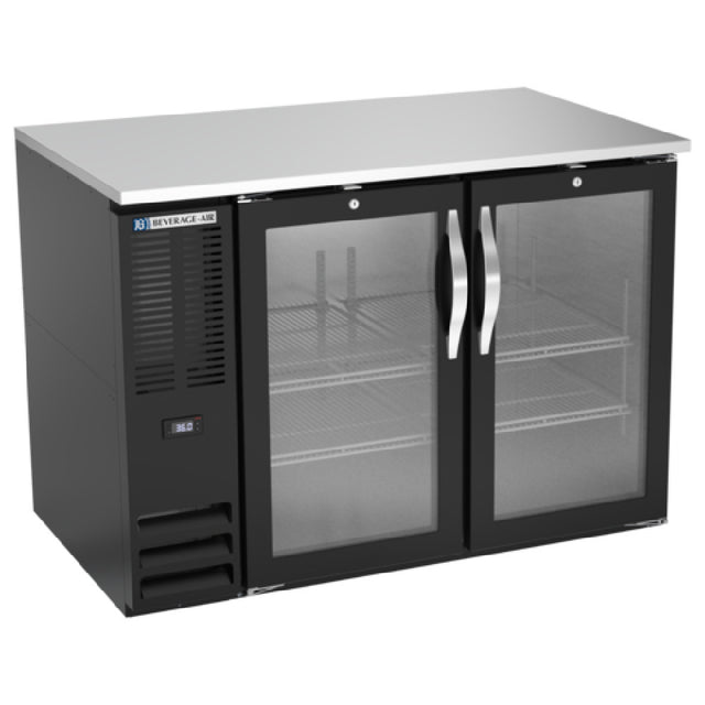 Beverage Air BB48HC-FG-B - Refrigerated Food Rated Back Bar Storage Cabinet, Two-section