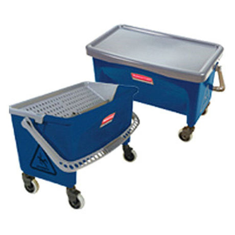 Rubbermaid FGQ93000BLUE - Microfiber Finish Bucket, Ergonomic, "washboard Surface"