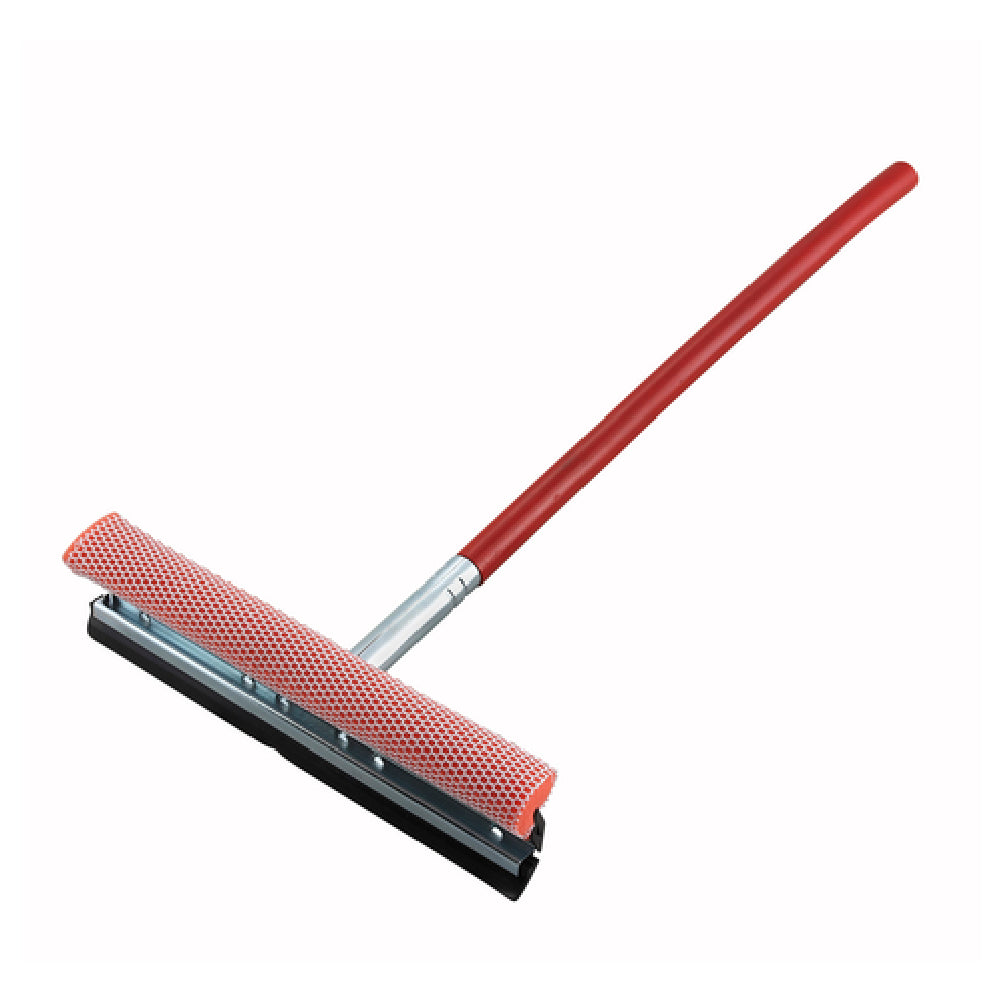 Winco WSS-12 Window Squeegee & Sponge 12" With 23" Handle