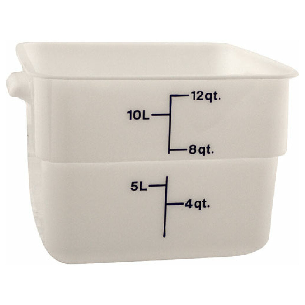 Cambro 12SFSP148 Container Sq 12qt 148 Poly/white