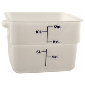 Cambro 12SFSP148 Container Sq 12qt 148 Poly/white