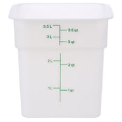 Cambro 4SFSP148 Container Sq 4qt 148 Poly/white