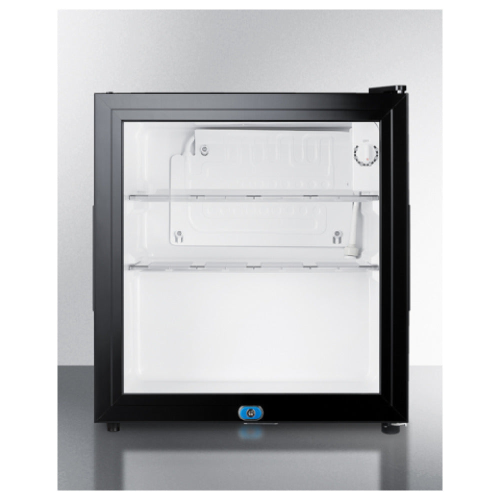 Summit MB43GL Compact Minibar 18" Wide Slim Fit Offers The Ideal Choice For Hotel Rooms And Other Settings With Limited Counter And Cabinet Space