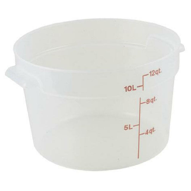 Cambro RFS12PP190 12qt Round Container 190 Semi Clr