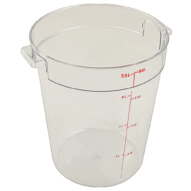 Cambro CAMRFSCW8135 Container Clear Rd 8qt