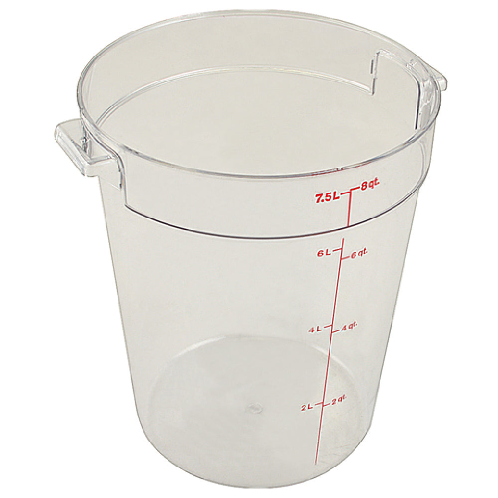 Cambro RFSCW8135 Container Clear Rd 8qt