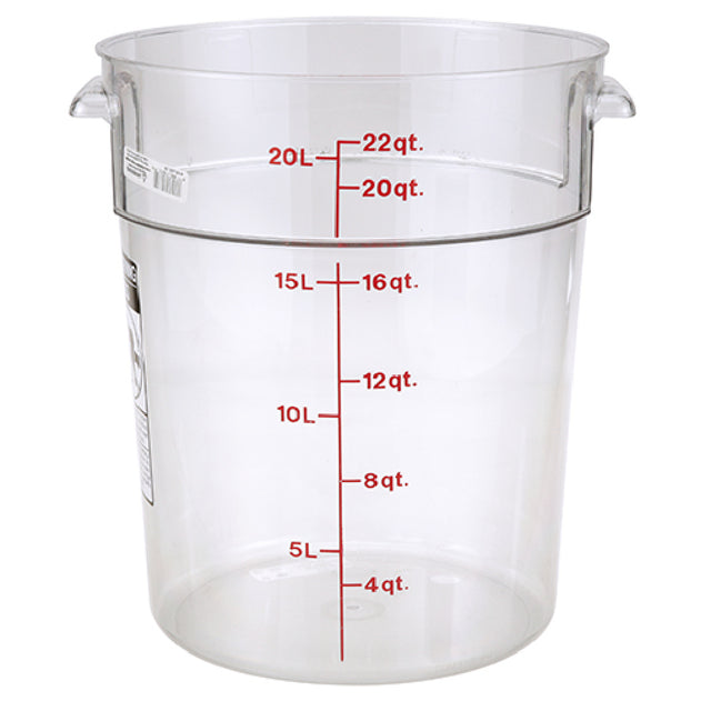 Cambro RFSCW22135 Cntainer Clr Rd 22qt 135