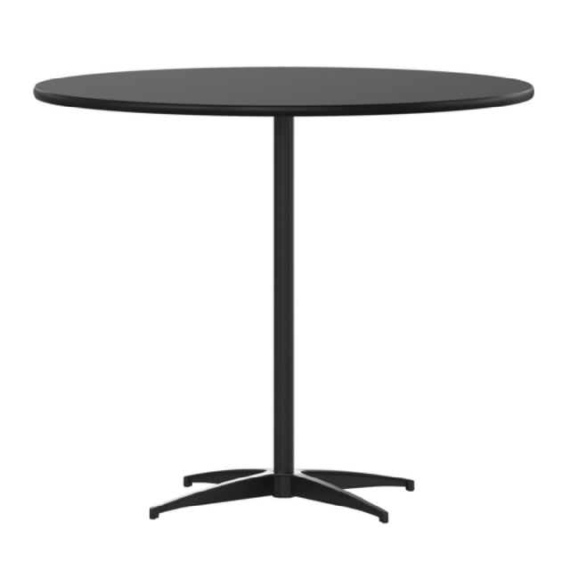 Flash Furniture XA-36-COTA-BK-GG Lars Cocktail Table 36" Dia. Round