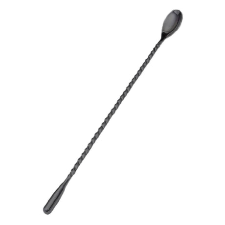Spill-Stop 833-18 - Droplet Bar Spoon, 33cm, PVD Black Coating Over Stainless Steel