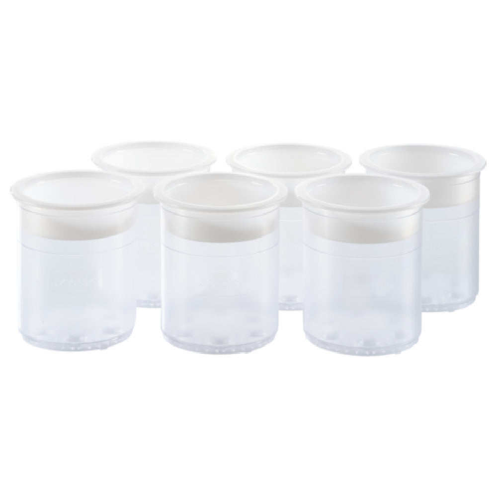 Pacojet USA 139161-E00-00 Synthetic Pacotizing® Beakers With Lids (set Of 6)