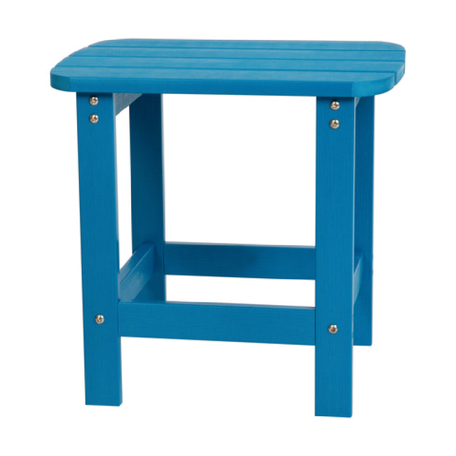 Flash Furniture JJ-T14001-BLU-GG Charlestown Adirondack Side Table Poly Resin Wood