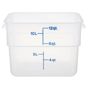 Cambro 12SFSPP Container Sq 12qt Semi Clr