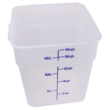 Cambro 18SFSPP-190 Container Sq 18qt Semi Clr
