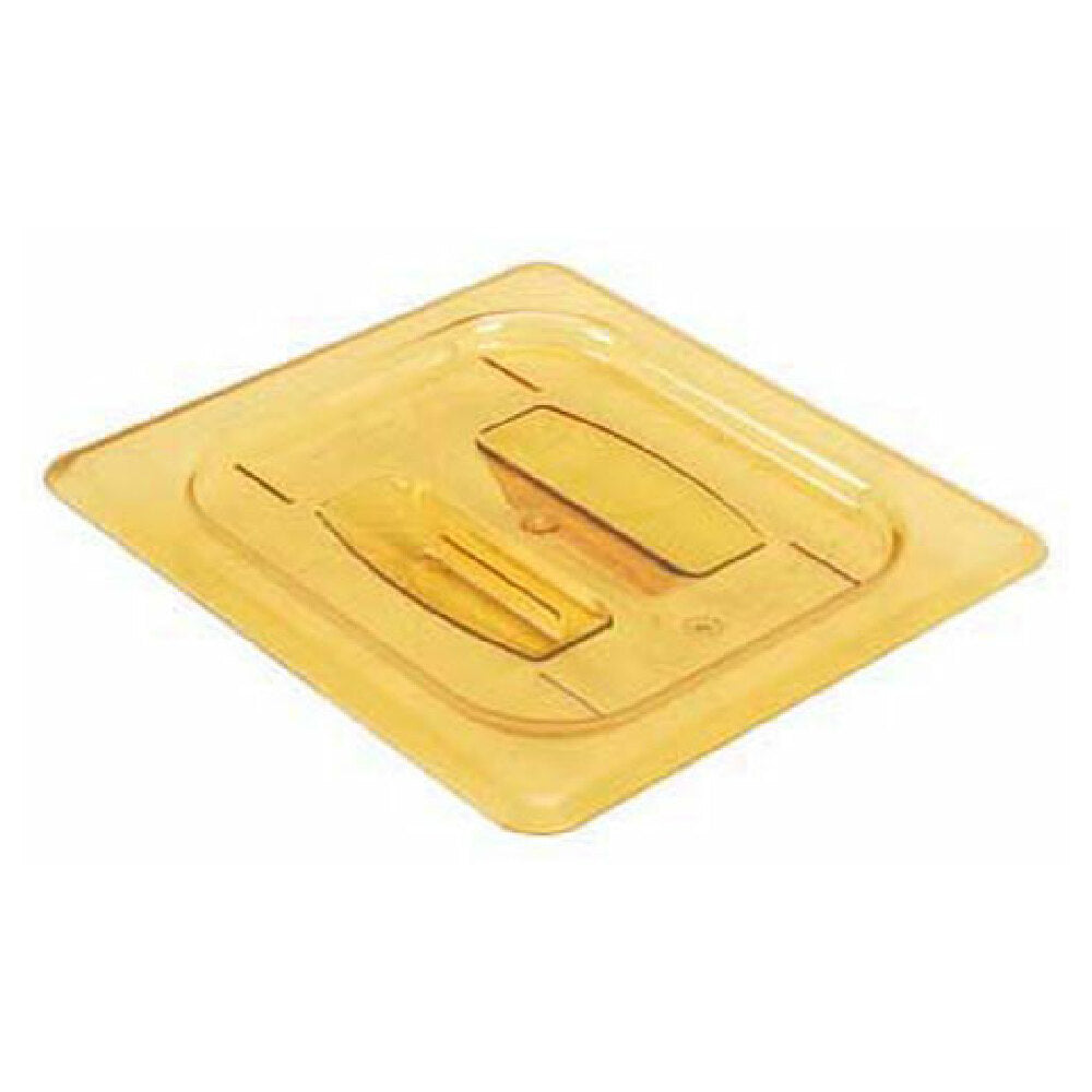 Cambro CAM60HPCH150 Hot Lid 1/6 Sz Solid 150 Amber