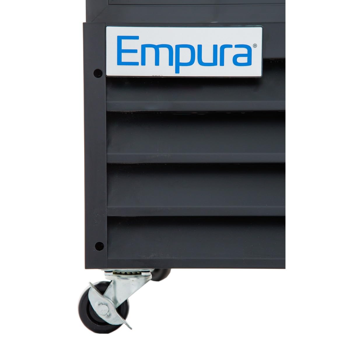 Empura 78" Black Swing Glass 3 Door Merchandiser Refrigerator with ClearKeeper™ Glass, 66.6 Cu. Ft., LED Lighting, 15 Adjustable Shelves