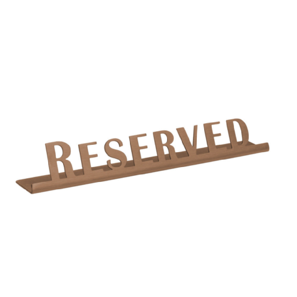 Service Ideas 1C-ST-RESERV-SIGN-RG Service Ideas Laser Cut ID/Table Sign 18/8 Stainless
