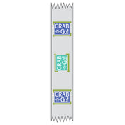 Hubert 10122 - Merchandising Food Tape, "Grab & Go" With Arrows Design, 1" X 500' Roll