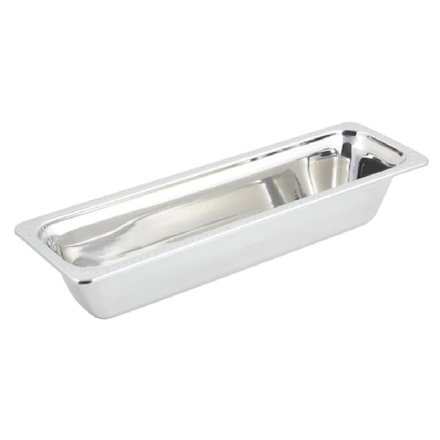 Bon Chef 5312 Food Pan 1/2 Size Long 4 Qt. (128 Oz.) Capacity