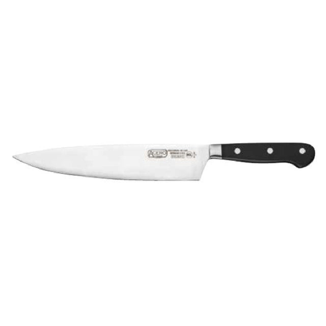 Winco KFP-104 Acero Chef Knife 10" Blade Short Bolster