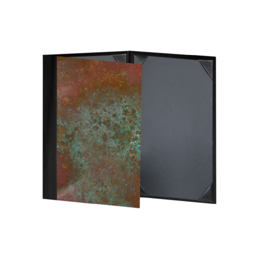 Risch PATINA-3V 5.5X8.5 Patina Hardback Authentic Copper Menu Cover (specify Color)