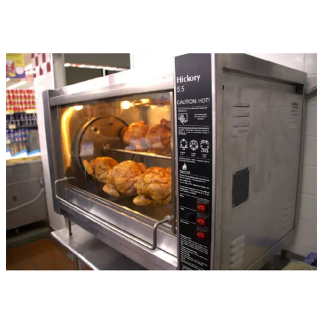 Hickory Industries, Inc. N/5.5E - Electric Batch Rotisserie Oven, 5 Spit Cooking Chamber With Computer Controls