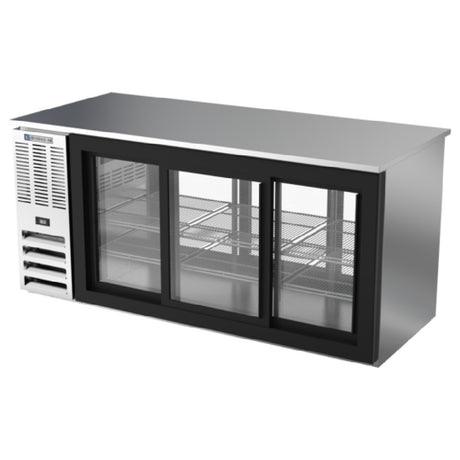 Beverage Air BB72HC-F-GS-PT-S - Refrigerated Pass-Thru Back Bar Food Rated Refrigerator