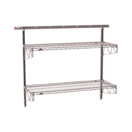 Metro SW-1848K4-45-2TIER - SmartWall Wall Shelving Kit, Two-shelf, Components Include A Wall Track